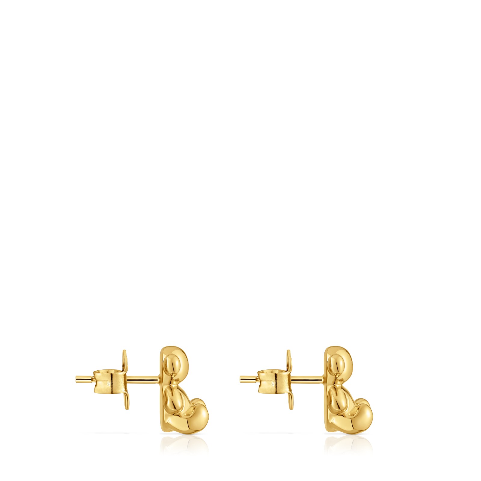 PENDIENTES TOUS 1ª BAÑO ORO BOLD BEAR PLATA LEY - 2