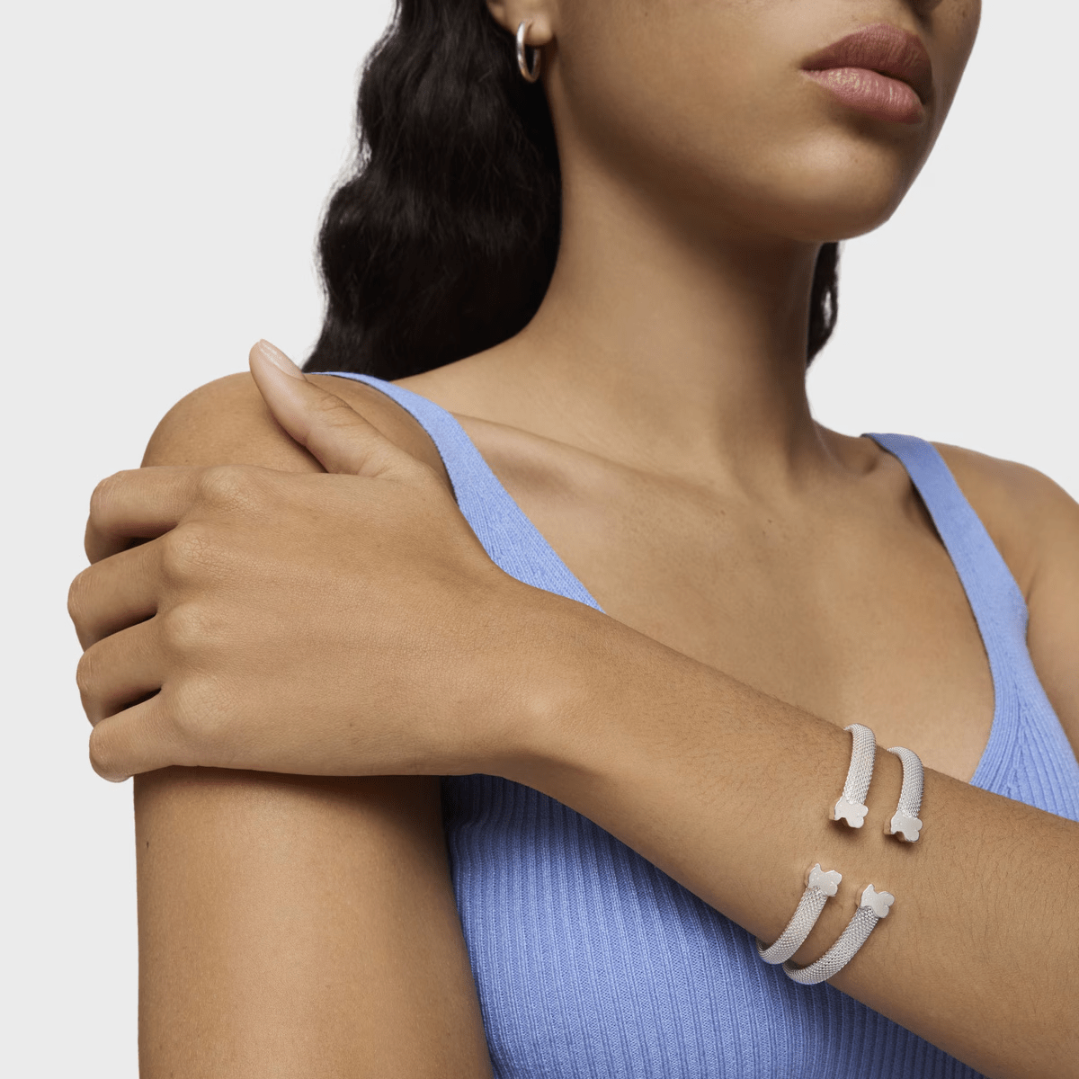 PULSERA TOUS ESCLAVA1 MALLA 5X3 N17 PLATA LEY - 4