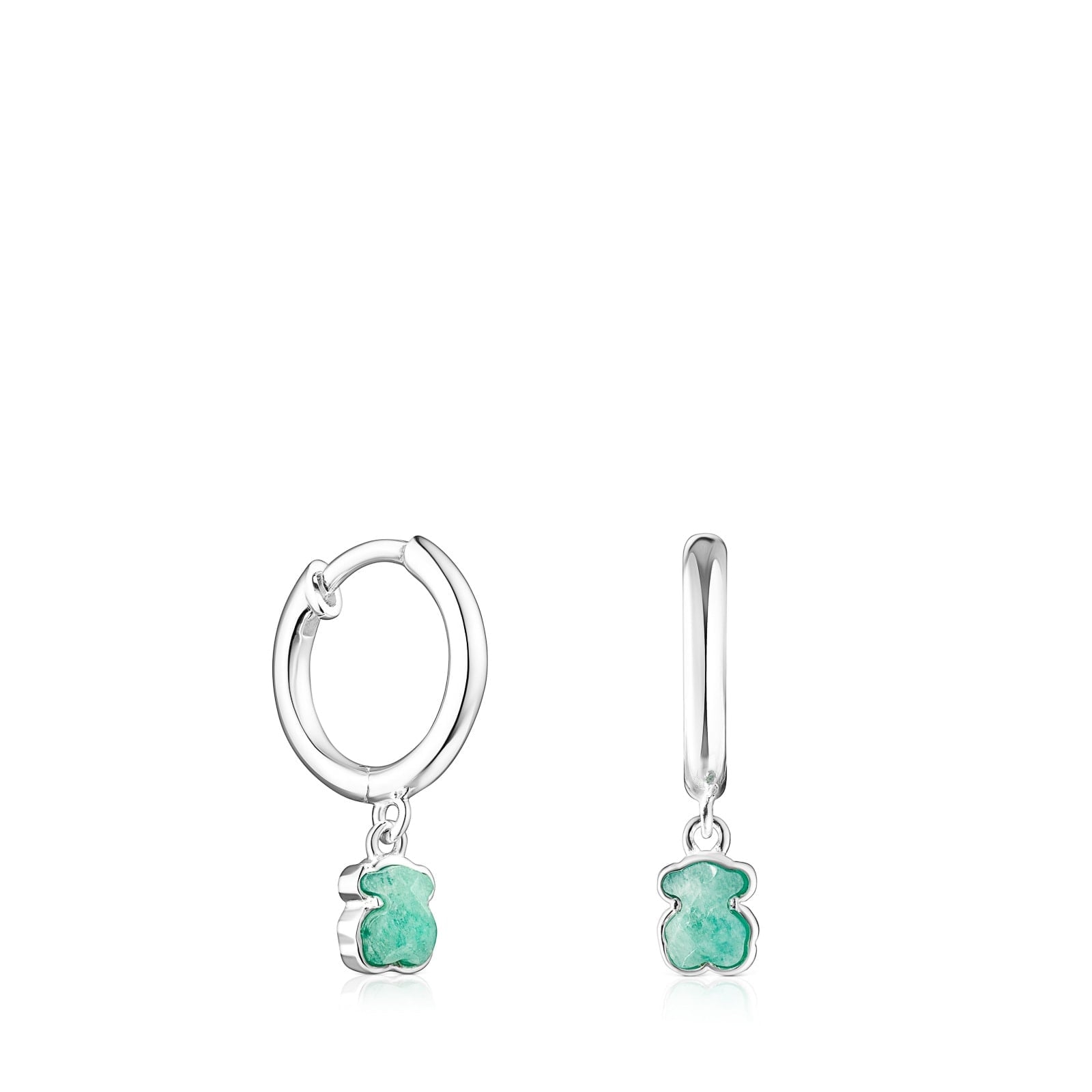 ARETES TOUS CRIOLLA 1 LEY AMAZONITA 4MM - 1