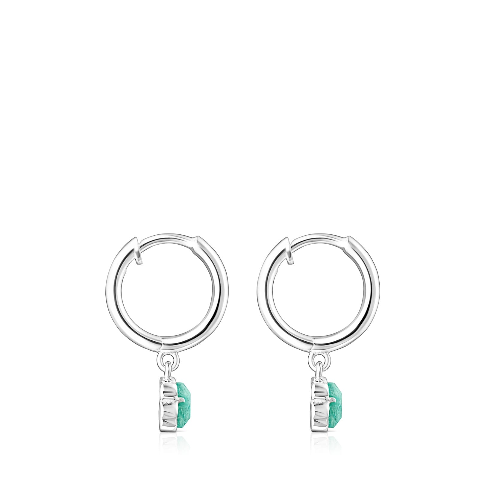 ARETES TOUS CRIOLLA 1 LEY AMAZONITA 4MM - 2