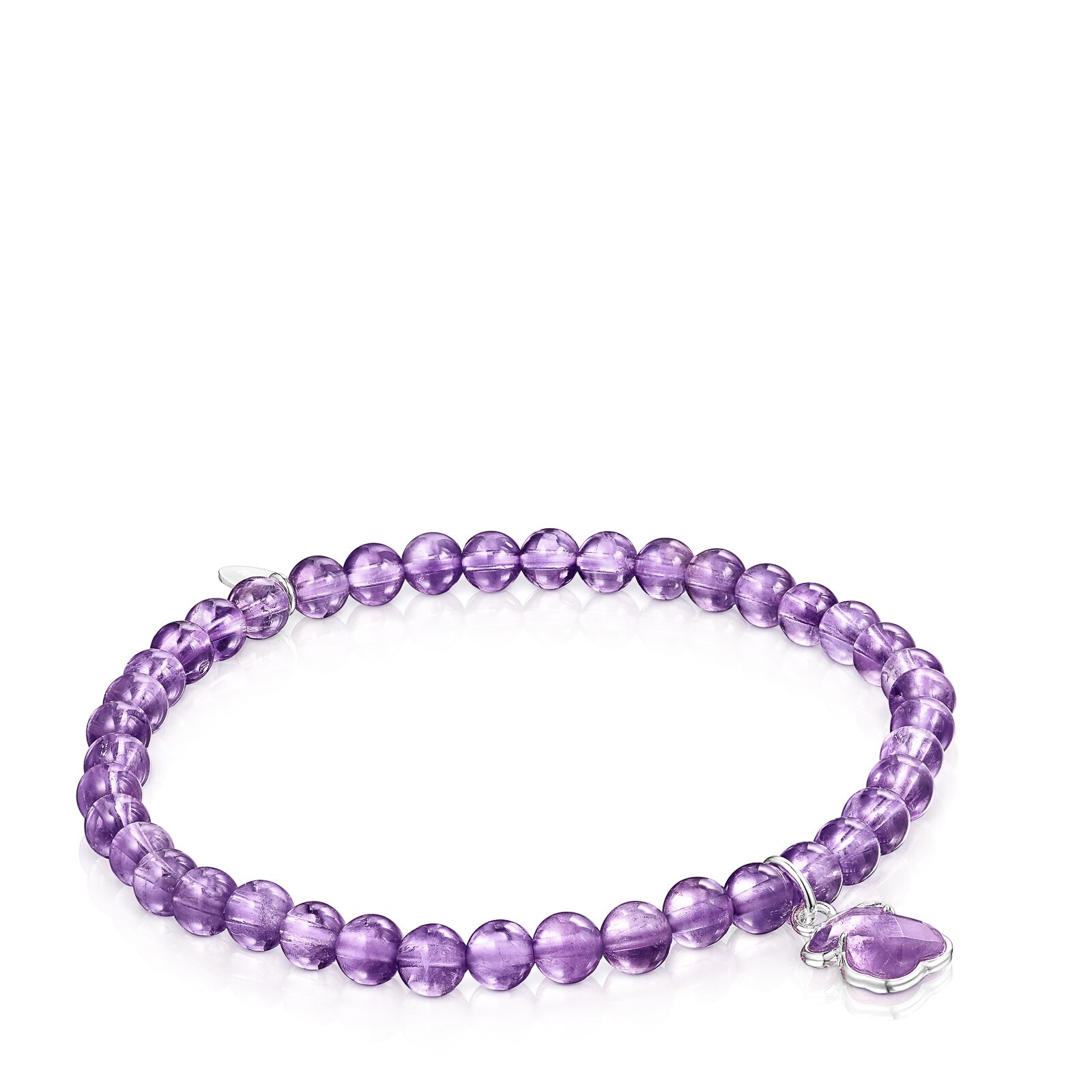 PULSERA TOUS AMATISTAS1 OSO PLATA LEY - 1