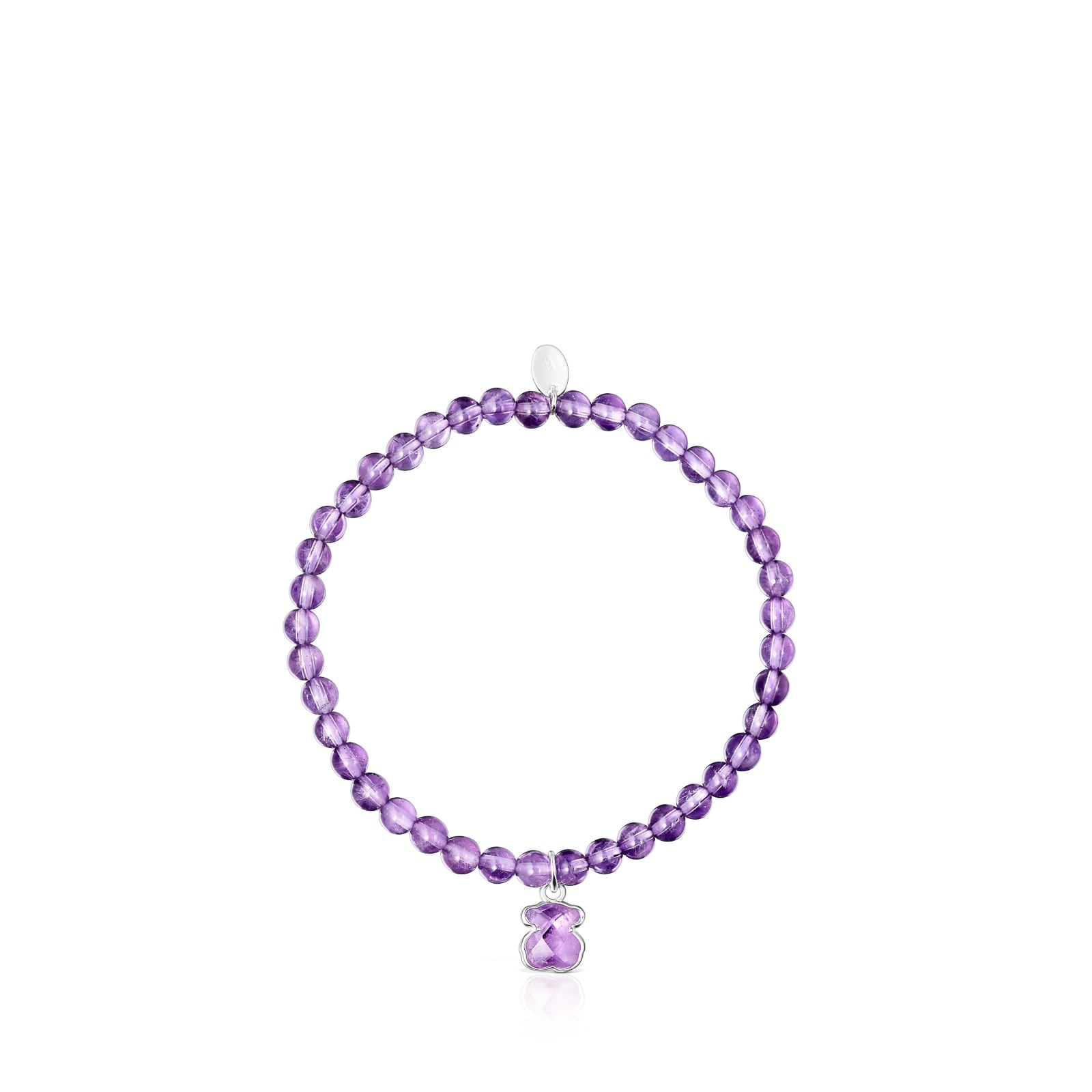 PULSERA TOUS AMATISTAS1 OSO PLATA LEY - 2