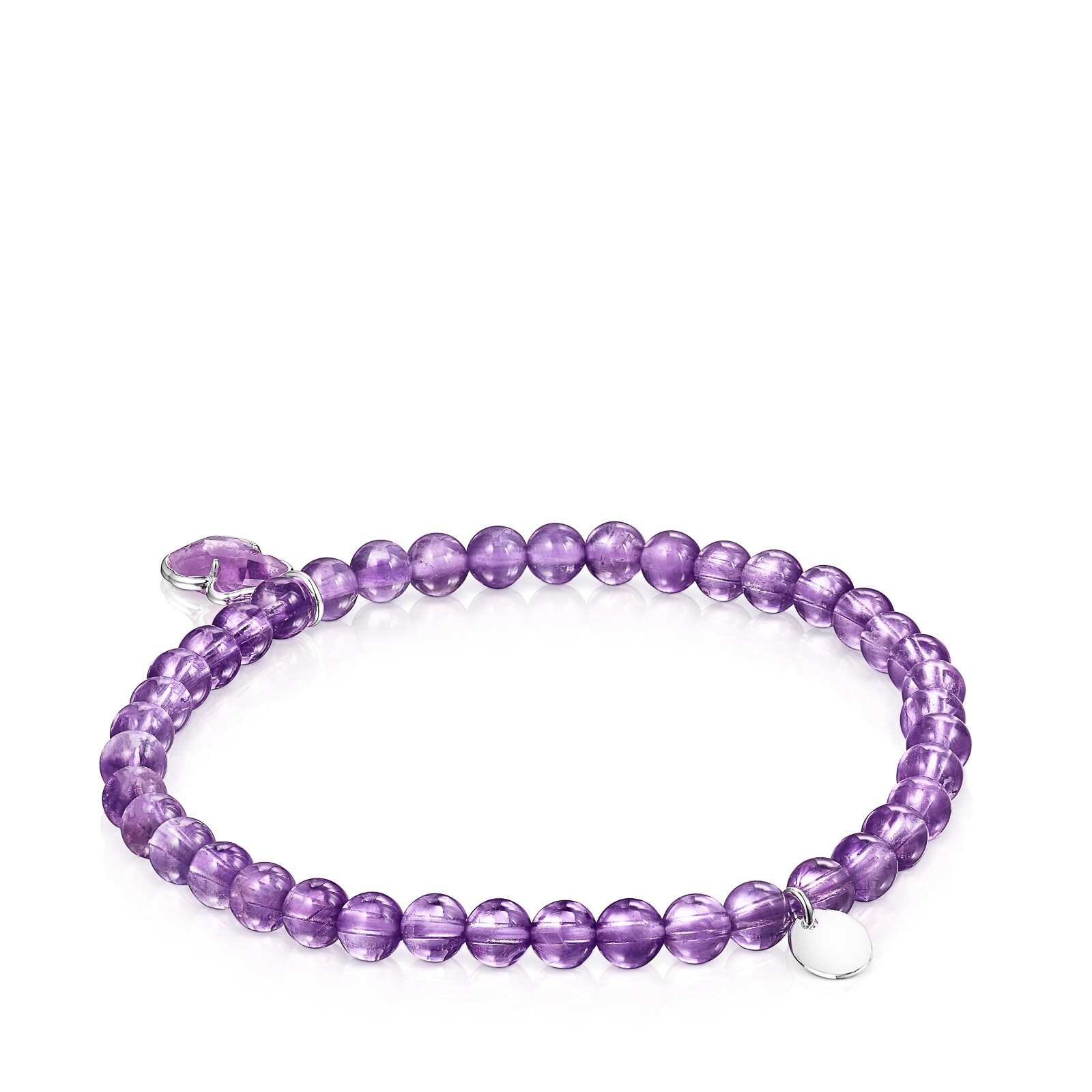 PULSERA TOUS AMATISTAS1 OSO PLATA LEY - 3