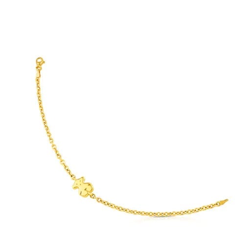 PULSERA ORO 1 LEY OSO MICRO CADENA - 2