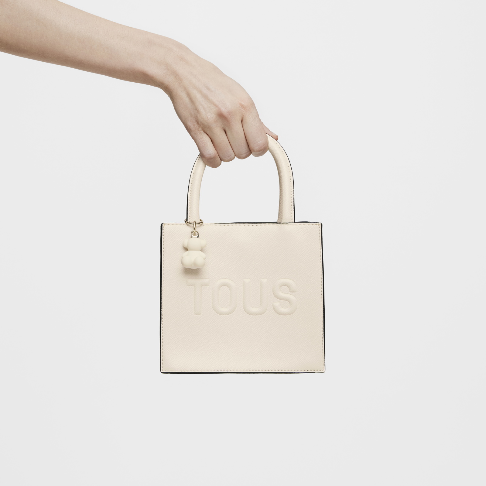BOLSO MINI CUBE TOUS BRENDA BEIGE - 7