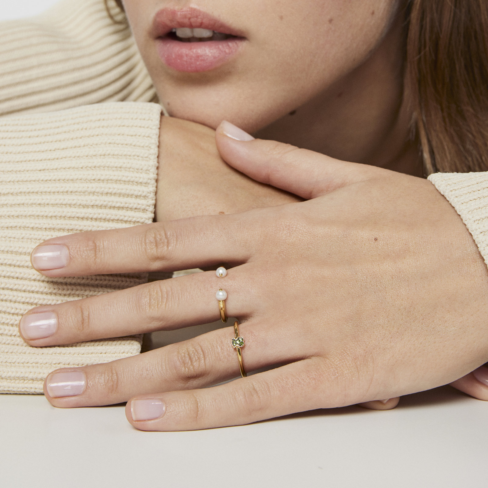 ANILLO TOUS SORTIJA PLATA1 LEY BA O RUTENI GEMAS N14 - 5