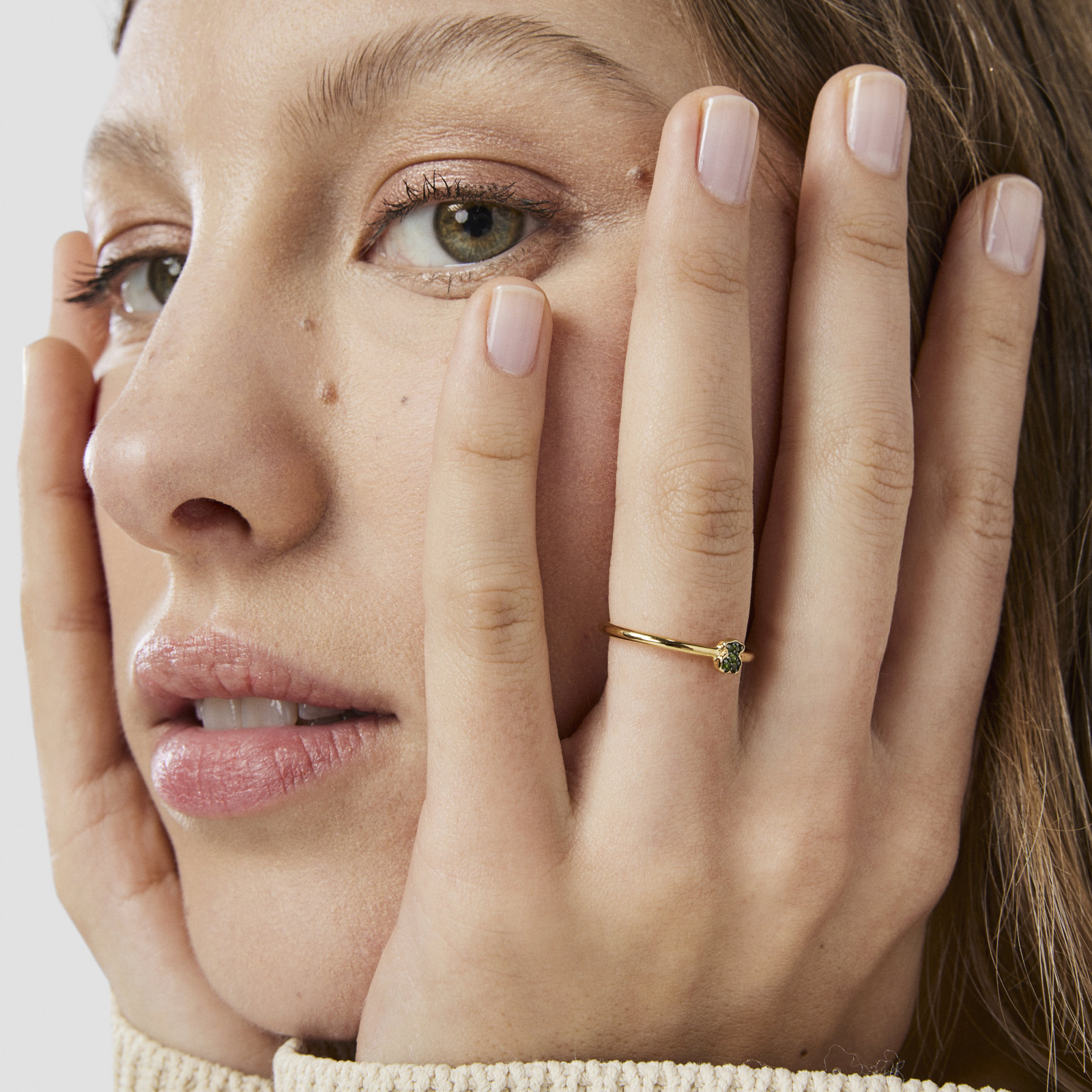 ANILLO TOUS SORTIJA PLATA1 LEY BA O RUTENI GEMAS N14 - 7