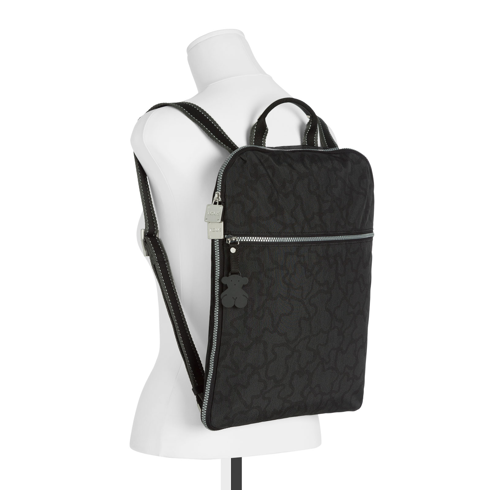 MOCHILA, NYLON, KN COLORES, ANTRACITA NEGRO - 4