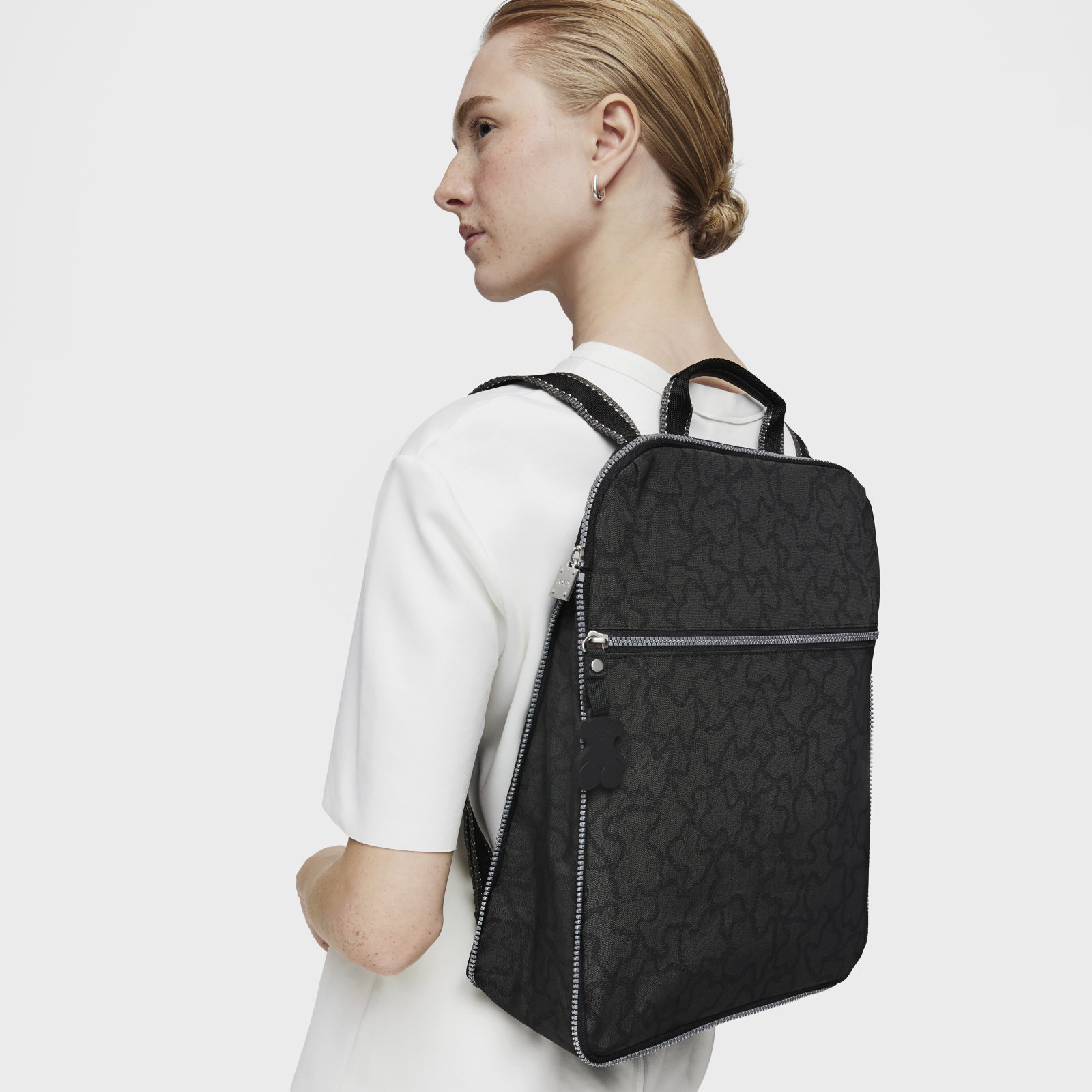 MOCHILA, NYLON, KN COLORES, ANTRACITA NEGRO - 6