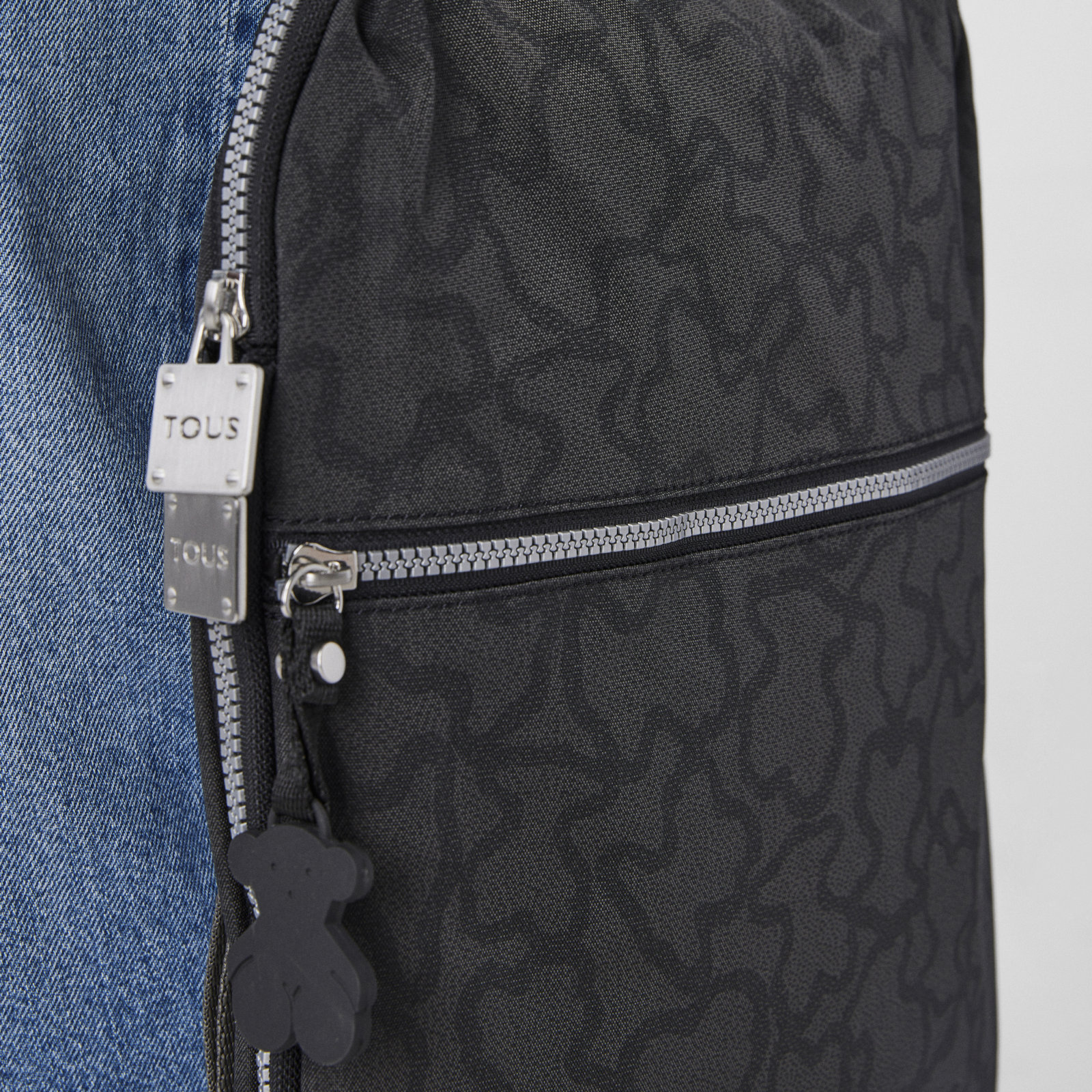 MOCHILA, NYLON, KN COLORES, ANTRACITA NEGRO - 9