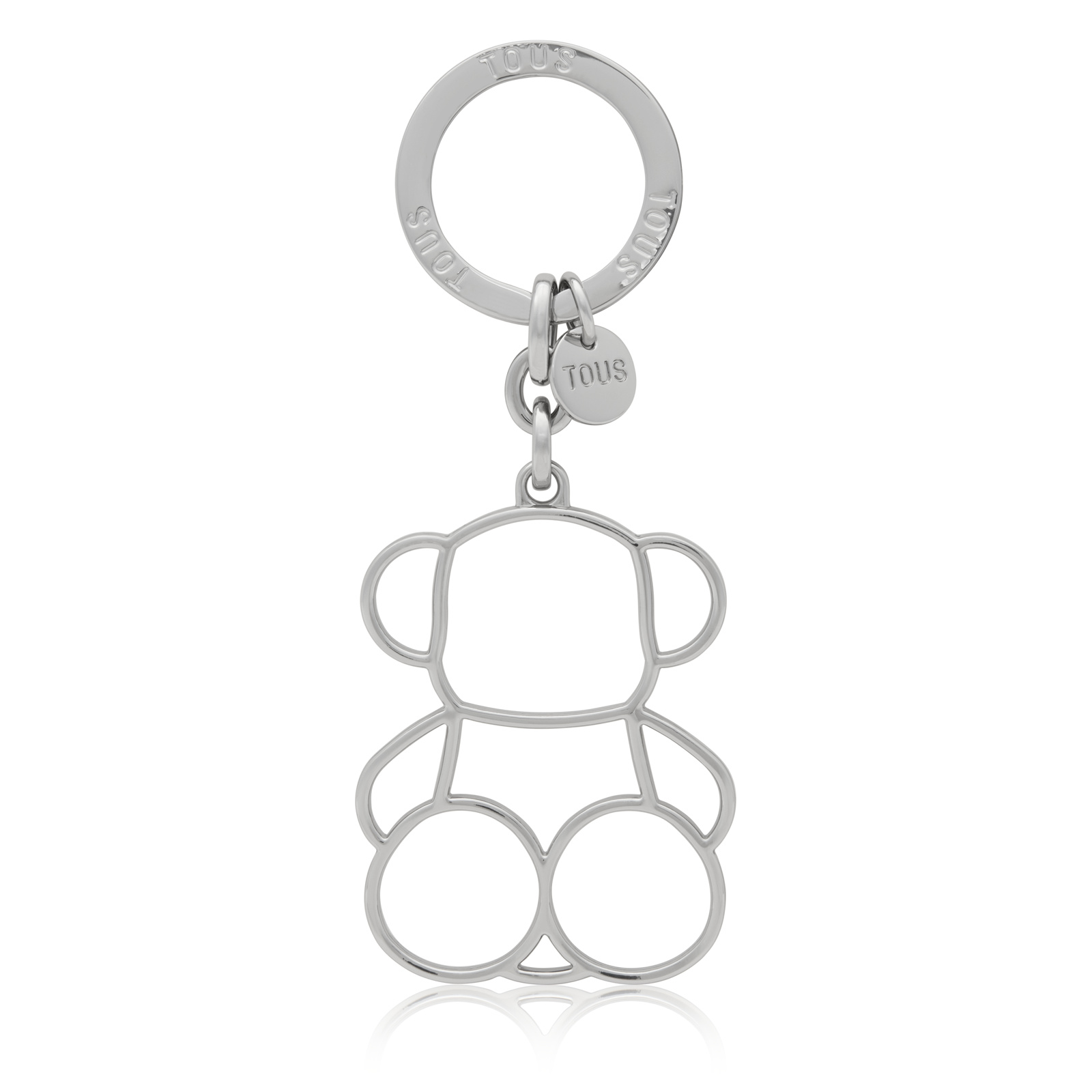 LLAVERO SILHOUTTE BOLD BEAR PLATEADO - 1