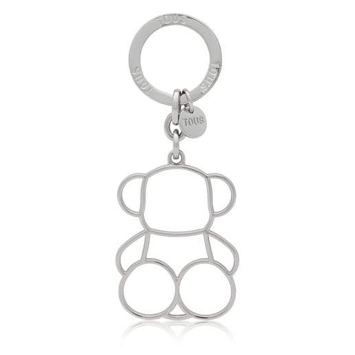 LLAVERO SILHOUTTE BOLD BEAR PLATEADO - 3