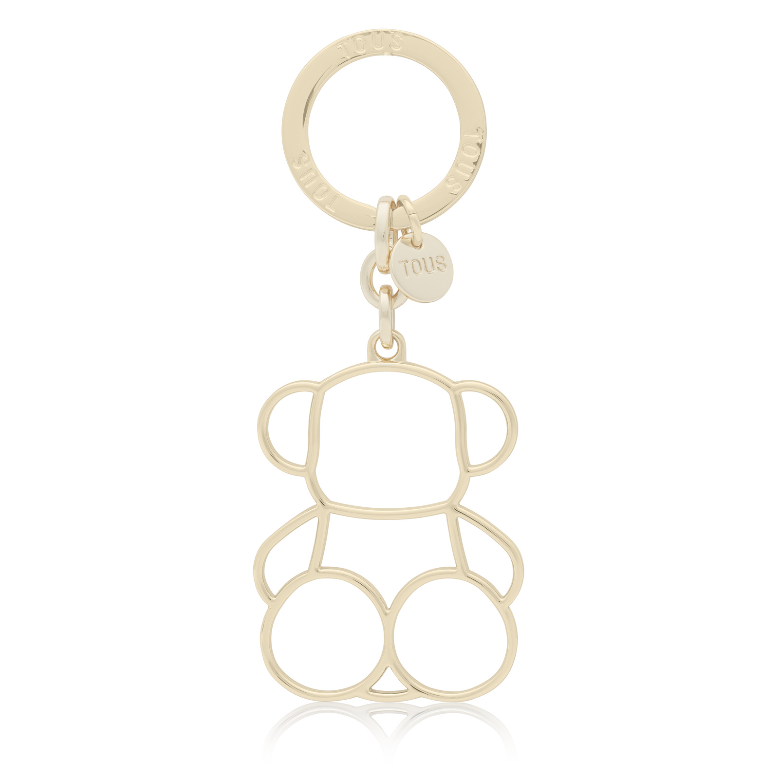 LLAVERO SILHOUTTE BOLD BEAR DORADO - 1