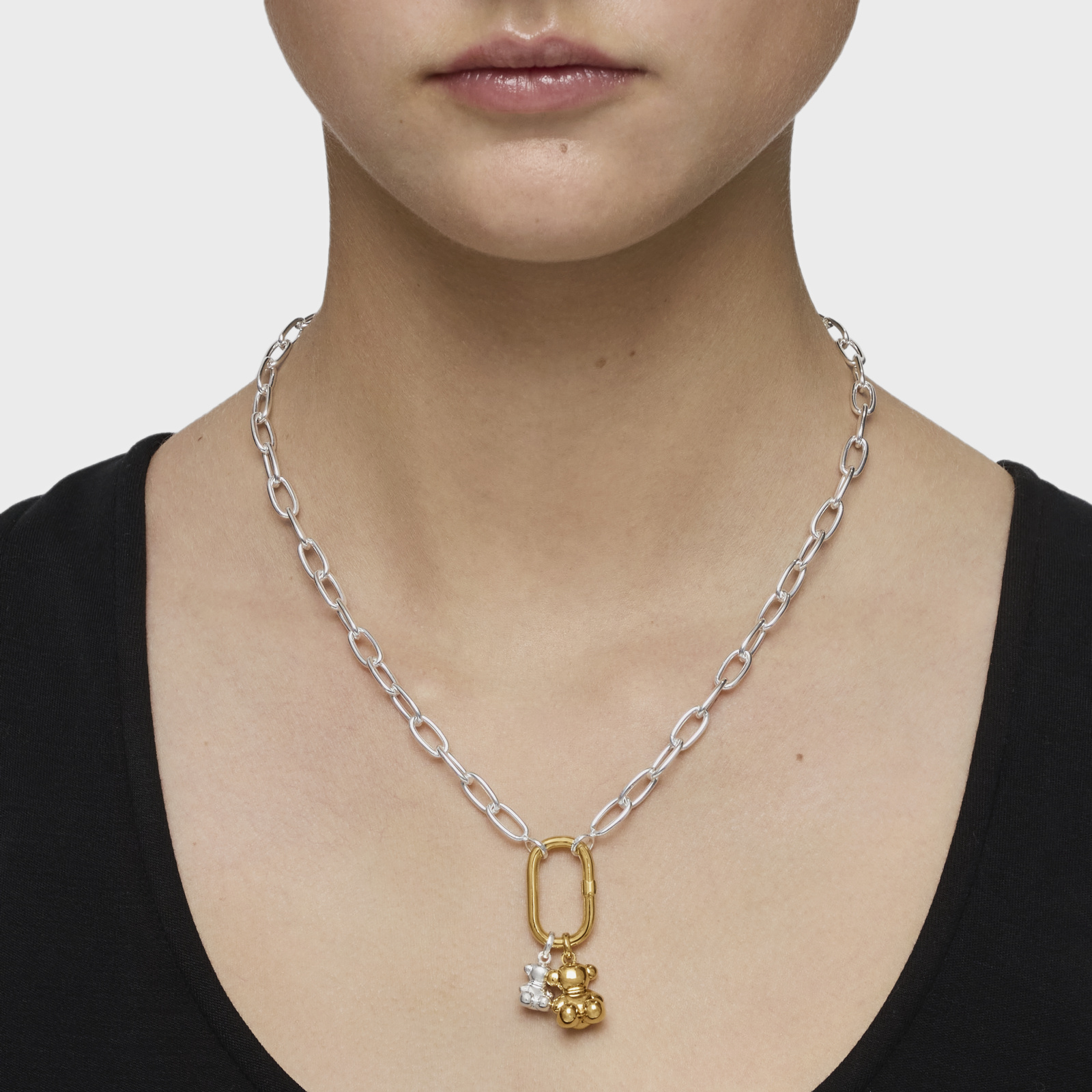 CADENA TOUS PLATA 1ªLEY XL HOLD 48CM - 8