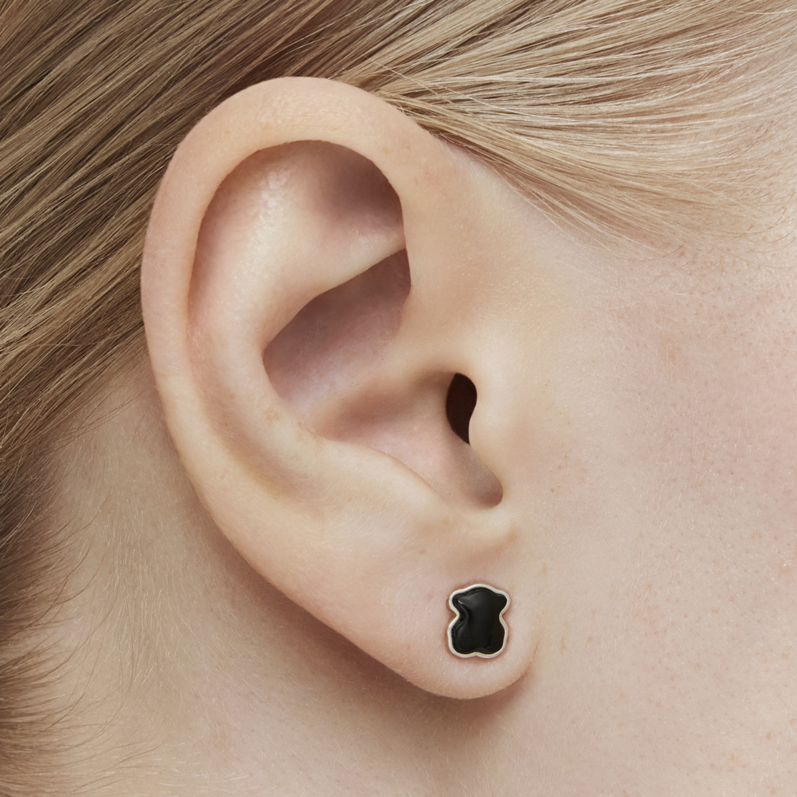 PENDIENTES TOUS PLATA 1 LEY ONIX GEMAS - 8