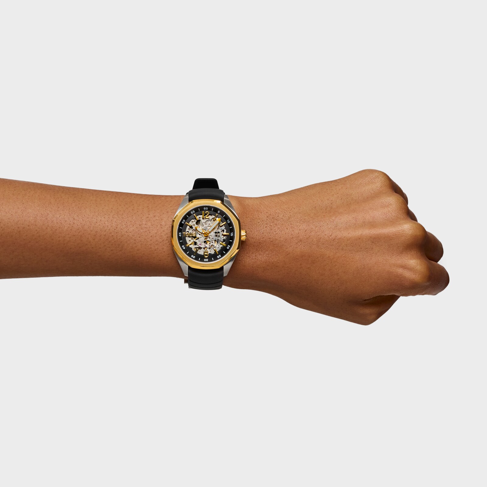 RELOJ TOUS UNISEX ACERO IP DORADO AUTOMATICO CORREA - 7