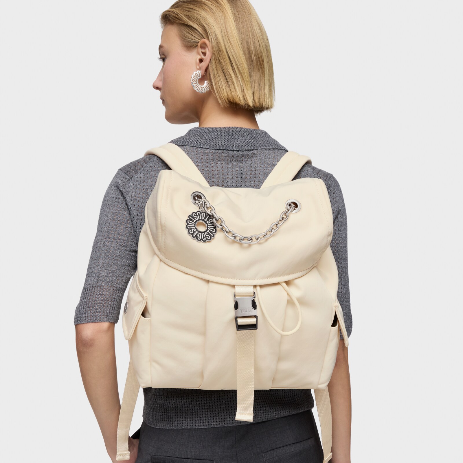 MOCHILA TOUS BEIGE L. JANE SOFT - 7
