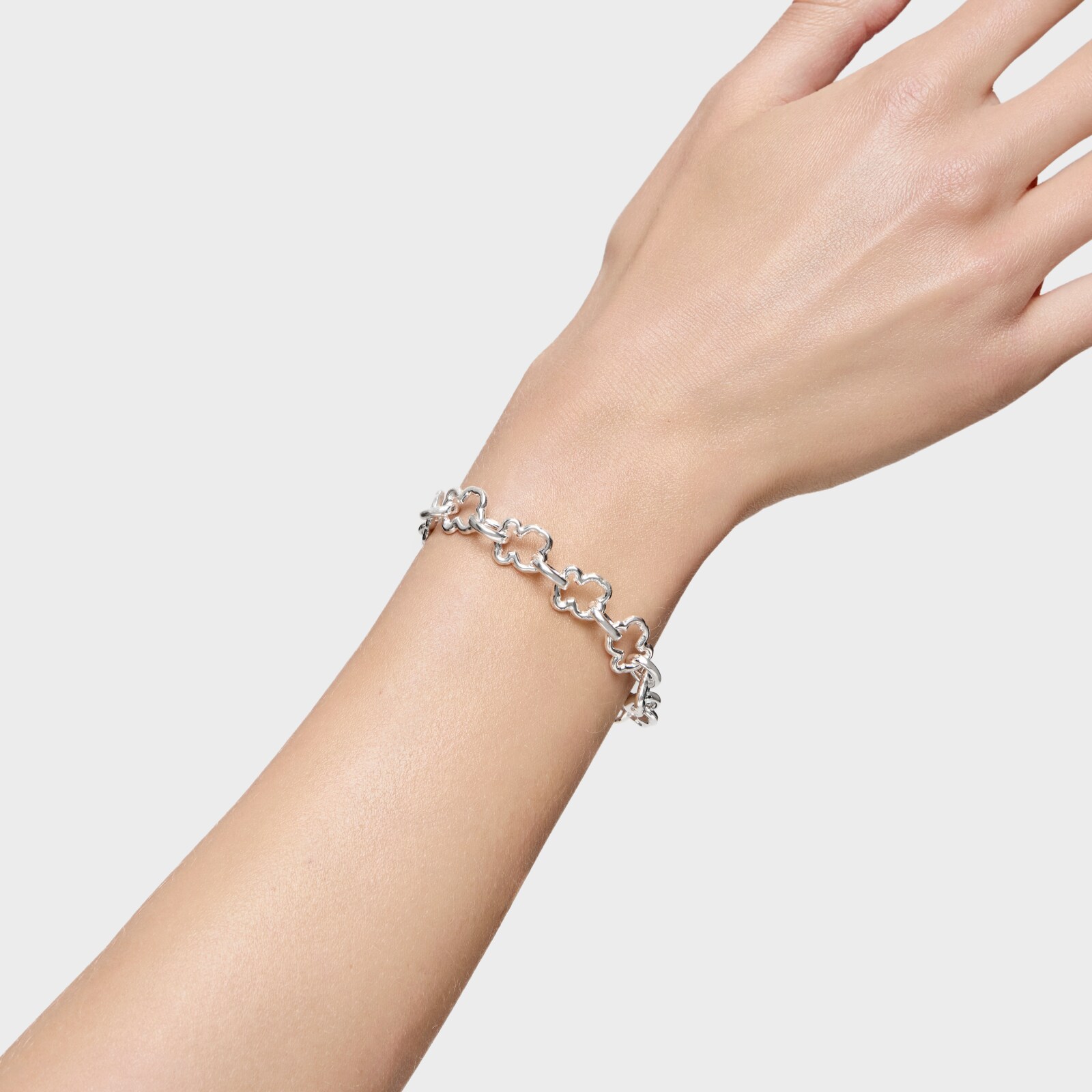 PULSERA TOUS PLATA 1 LEY 19CM - 6
