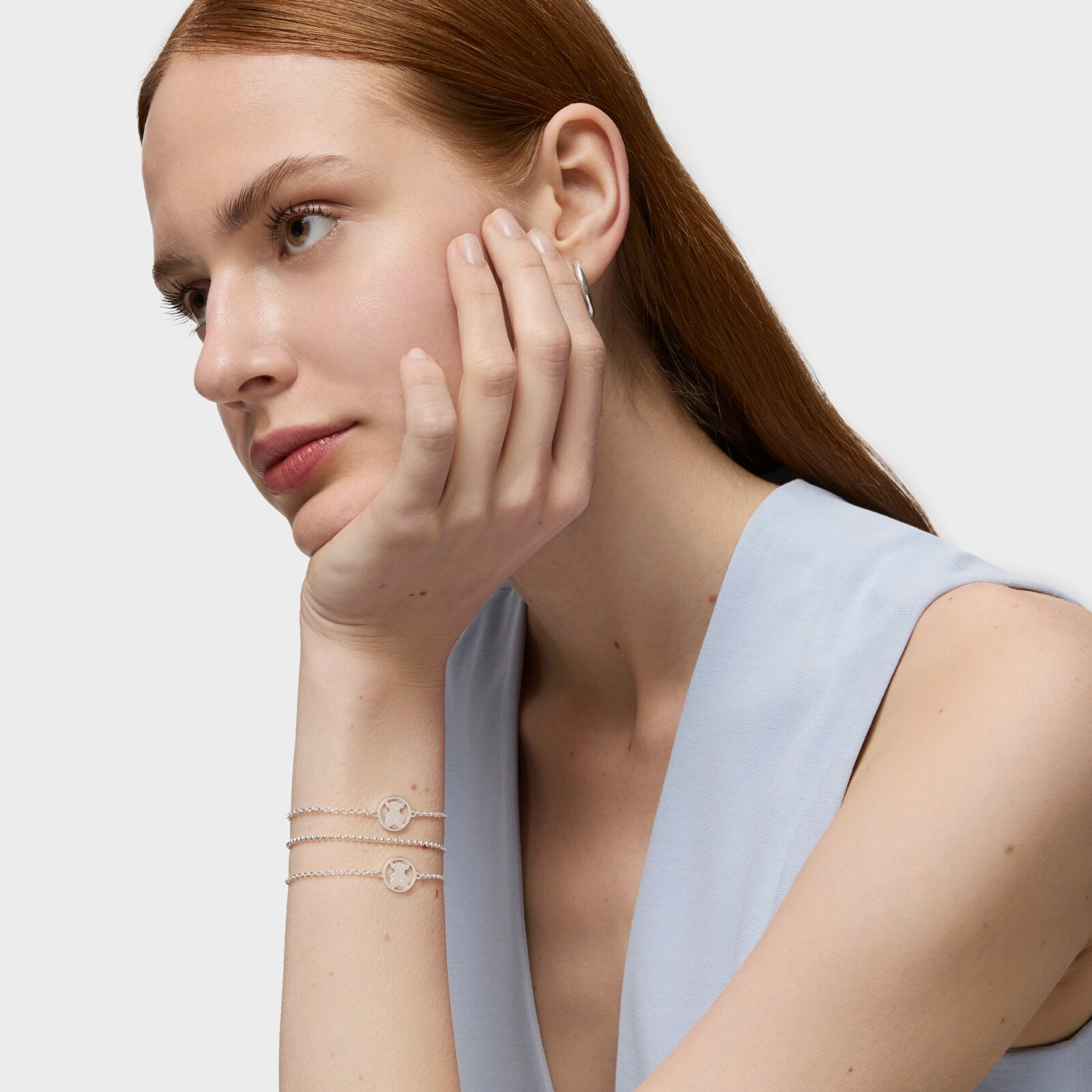 PULSERA TOUS PLATA 1 LEY 12MM - 5