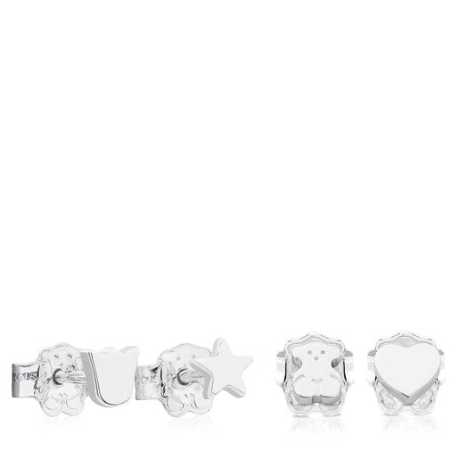 PACK DE PENDIENTES DE PLATA TOUS BASICS - 7
