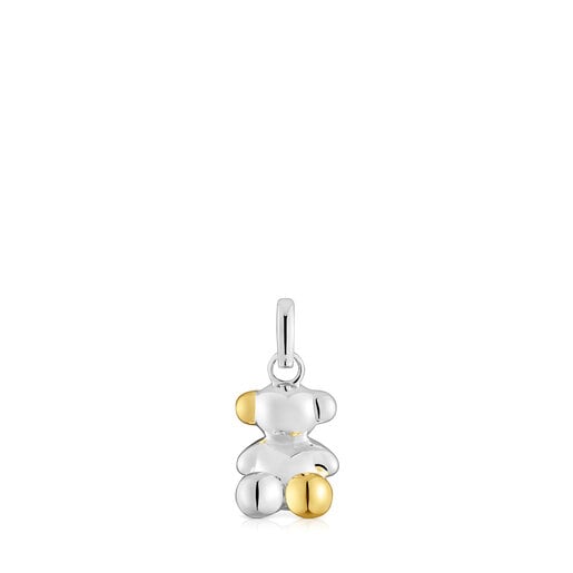 DIJE PLATA BAÑO BICOLOR 11MM - 7