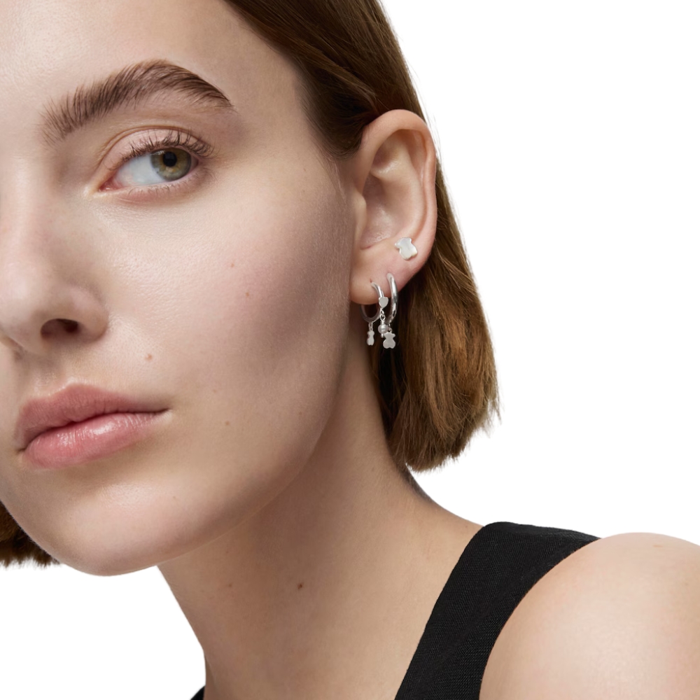 ARETES CRIOLLAS COOL JOY DE PLATA TOUS PERLAS - 4