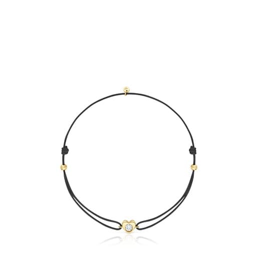 PULSERA CORAZÓN DE ORO CON DIAMANTES CREADOS EN LABORATORIO - 1