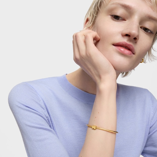 PULSERA DE PLATA CON BAÑO DE ORO 18K - 3