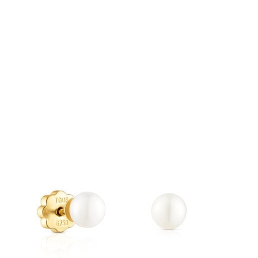 ARETES DE ORO Y PERLA BABY TOUS - 1