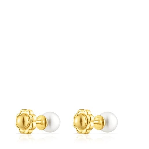 ARETES DE ORO Y PERLA BABY TOUS - 3