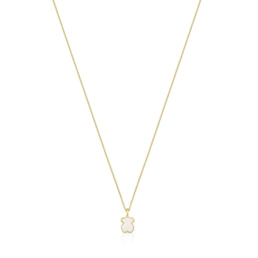 COLLAR DE ORO 14KT OSO NACAR - 1