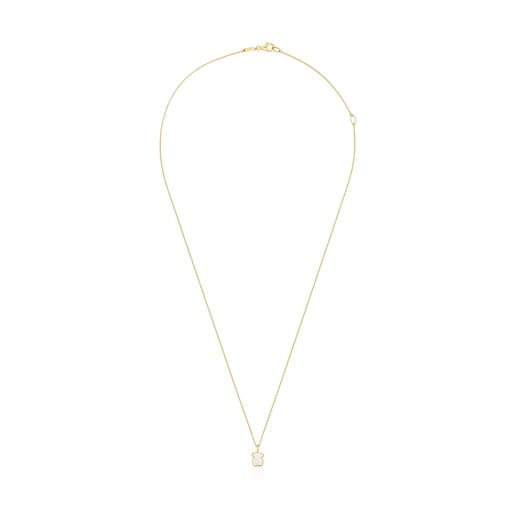 COLLAR DE ORO 14KT OSO NACAR - 2