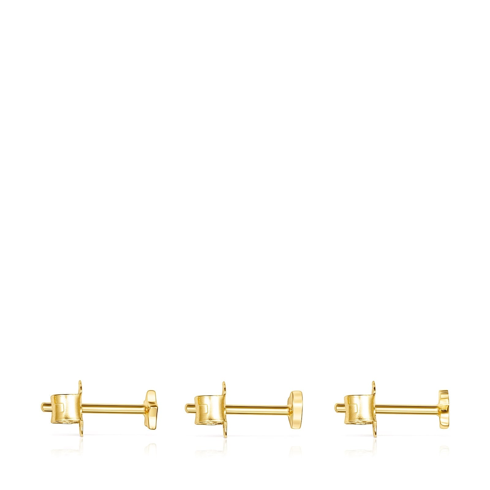 PACK DE ARETES CON BAÑO DE ORO 18 KT SOBRE PLATA COOL JOY - 2