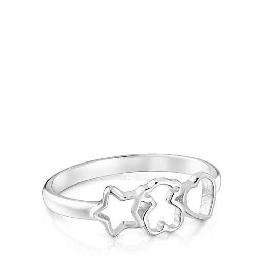 ANILLO PLATA TOUS MOTIVOS TALLA 12 - 1