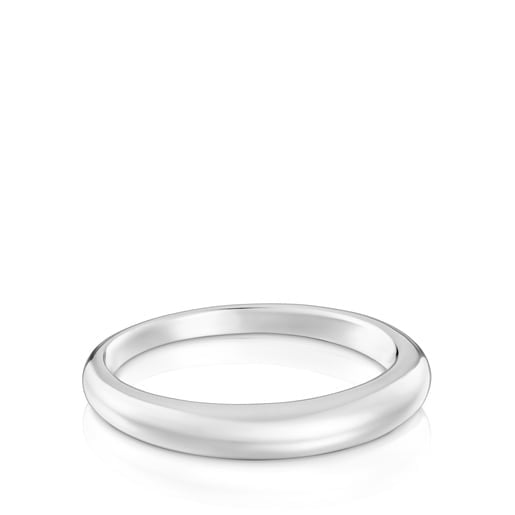 ANILLO DE PLATA LISO TOUS MOTIVOS TALLA 12 - 1