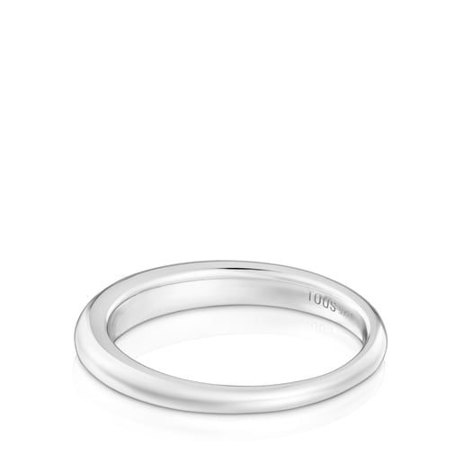 ANILLO DE PLATA LISO TOUS MOTIVOS TALLA 12 - 2