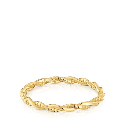 ANILLO BAÑO ORO 18KT TOUS MOTIVOS TALLA 12 - 1