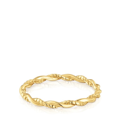 ANILLO BAÑO ORO 18KT TOUS MOTIVOS TALLA 12 - 2