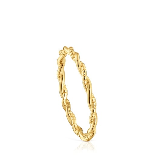 ANILLO BAÑO ORO 18KT TOUS MOTIVOS TALLA 12 - 3