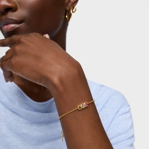 PULSERA DE PLATA ICON COLOR LGG - 4