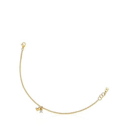 PULSERA BAÑADA EN ORO Y DIAMANTE - 3