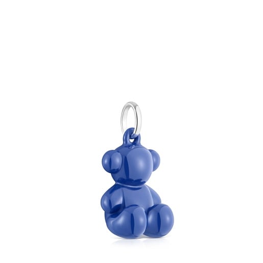 DIJE CERAMICA AZUL/PLATA 1ªLEY OSO - 1