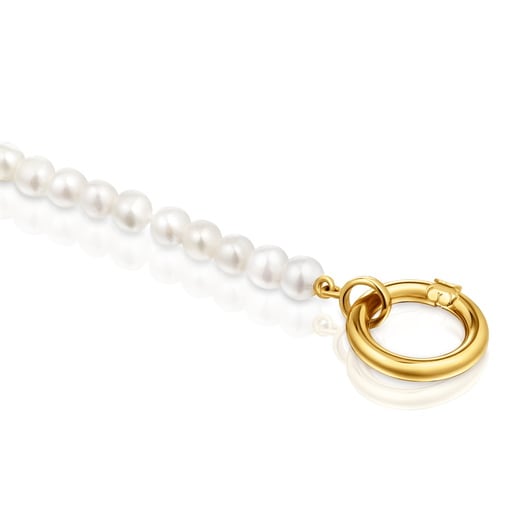 PULSERA DE PERLAS Y BAÑO DE ORO 18K - 2