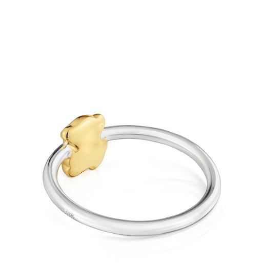 SORTIJA OSO BAÑADO EN ORO 7.5MM TALLA 12 - 2