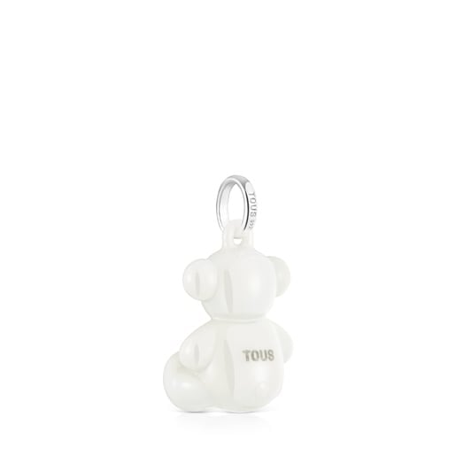 DIJE CERAMICA BLNC/PLATA 1ªLEY OSO - 2