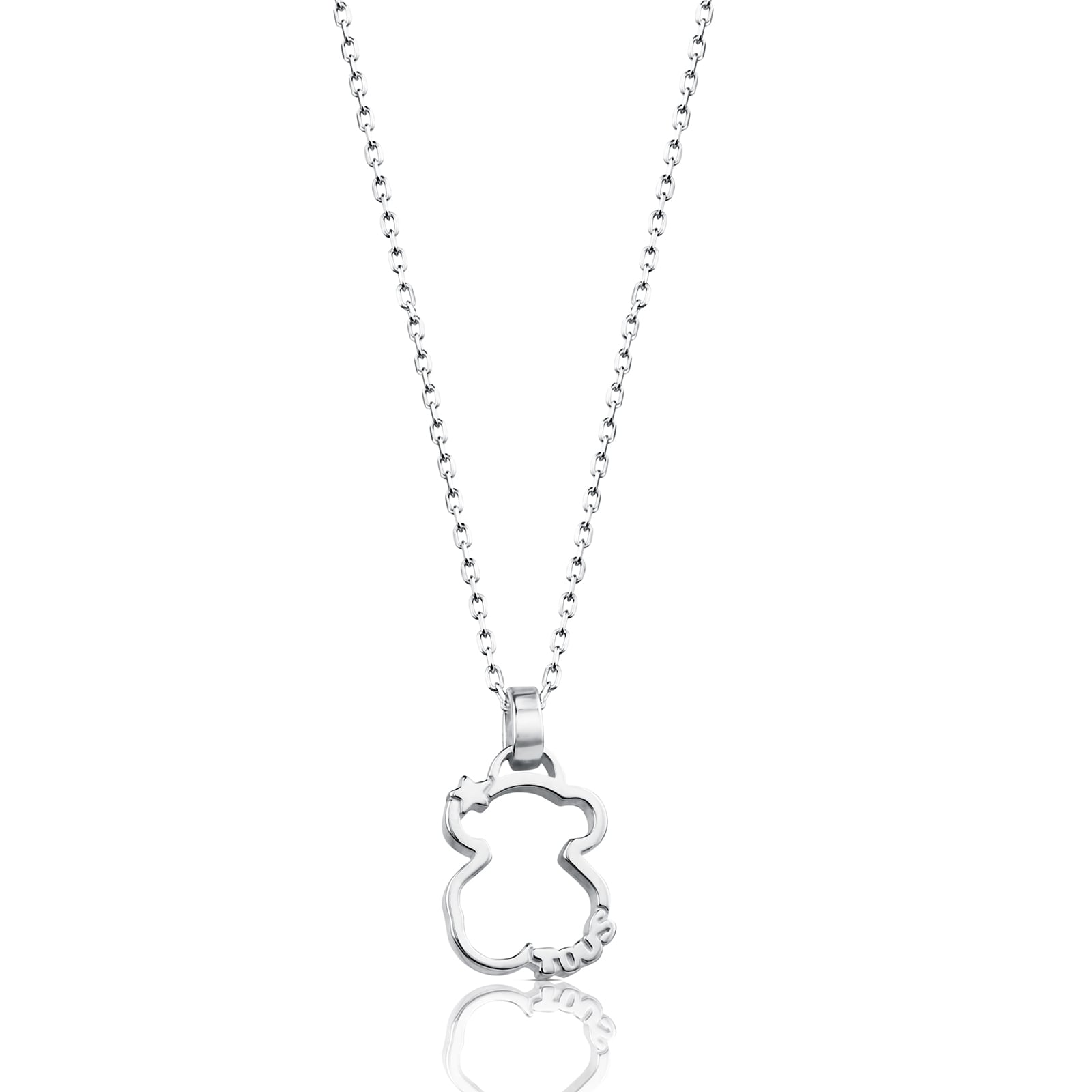 COLLAR DE PLATA SILUETA - 1