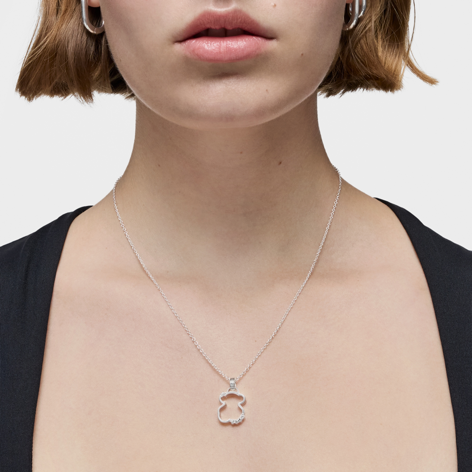 COLLAR DE PLATA SILUETA - 4