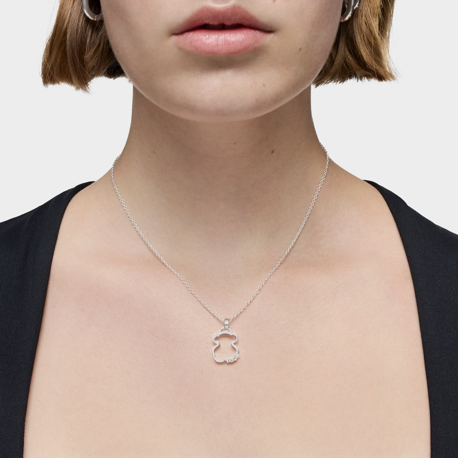 COLLAR DE PLATA SILUETA - 5