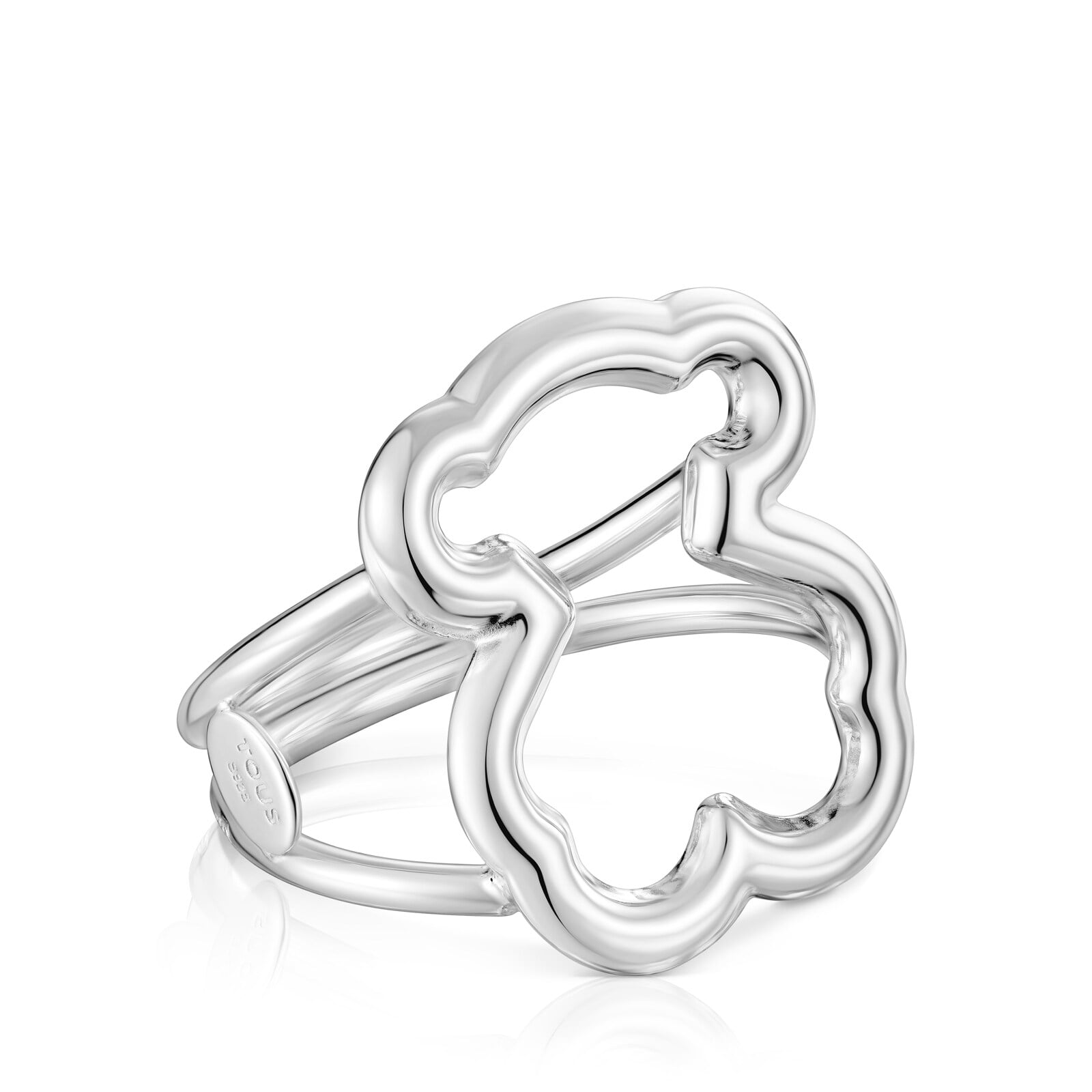 ANILLO DE PLATA MOTIVO SILUETA OSO  NEW CARRUSEL - 2