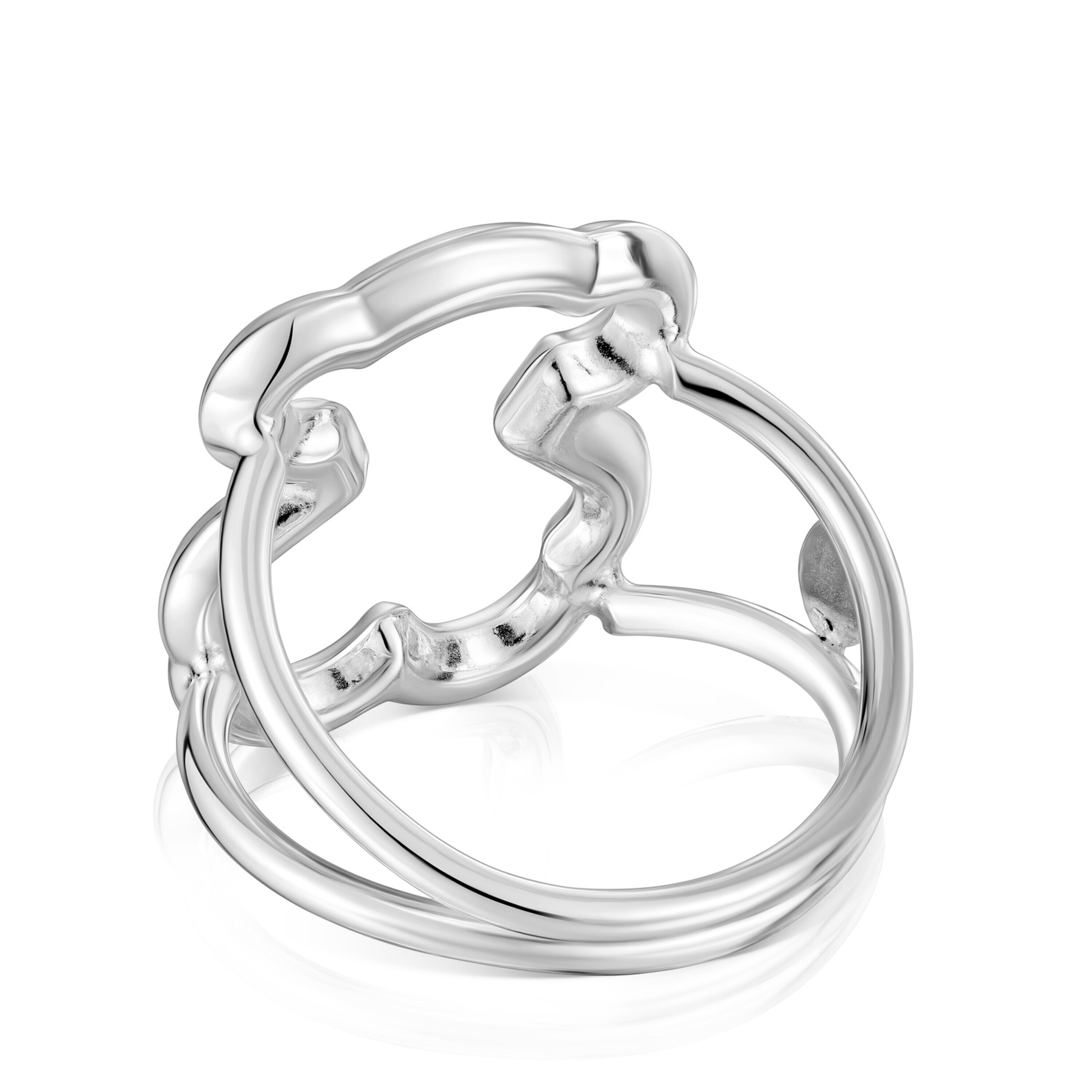 ANILLO DE PLATA MOTIVO SILUETA OSO  NEW CARRUSEL - 6